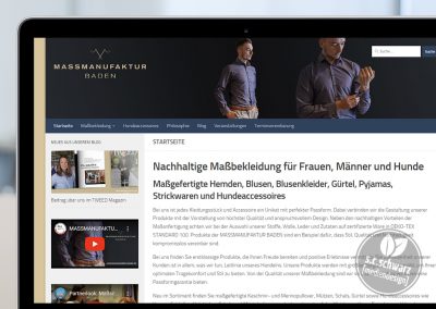 Logoentwicklung für MASSMANUFAKTUR BADEN | für die Website