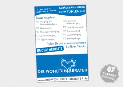 Anzeige für DIE WOHLFÜHLBERATER | Format 125 x 185 mm mm (Stand 08/2023)