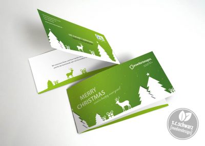 Weihnachtskarten für Sarow Kartonagen